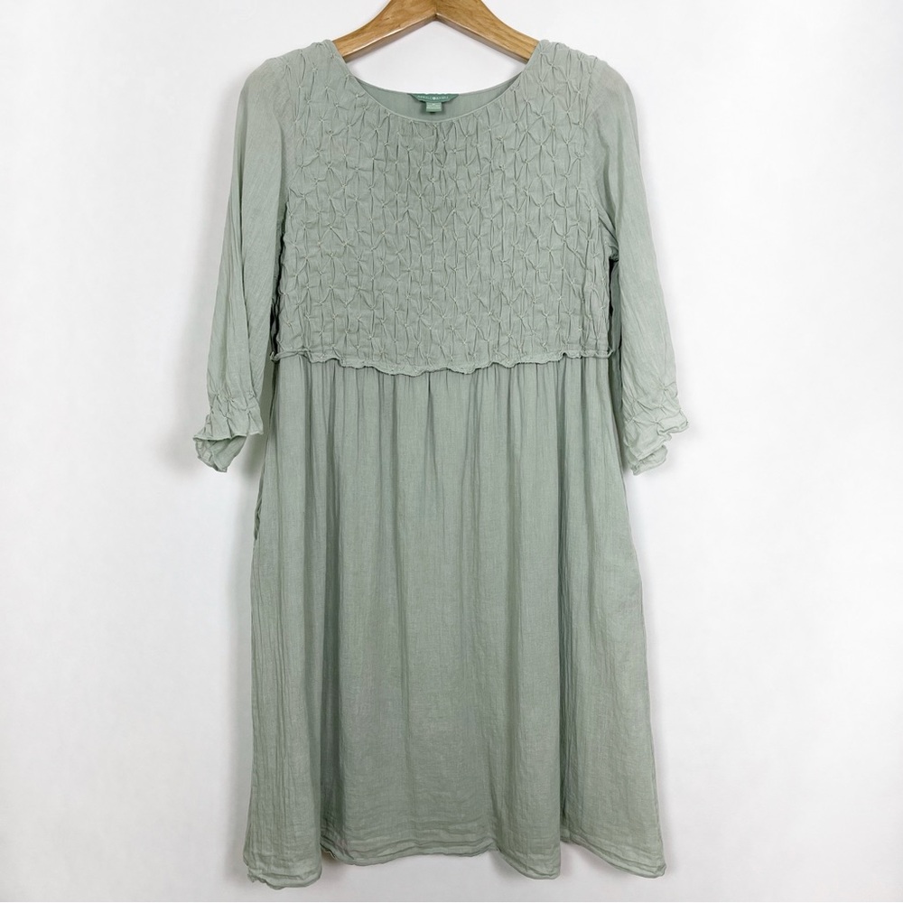 April Cornell Sage Green Midi Dress